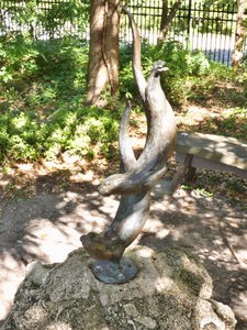 20190508 - Fort Fisher Aquarium - River Otter Sculpture